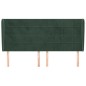 vidaXL Cabecero con orejas de terciopelo verde oscuro 183x23x118/128cm vidaXL Cabecero con orejas de terciopelo verde oscuro 183x23x118/128cm