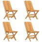 vidaXL Juego de comedor para jardín 5 piezas madera maciza de teca vidaXL Juego de comedor para jardín 5 piezas madera maciza de teca