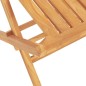 vidaXL Juego de comedor para jardín 5 piezas madera maciza de teca vidaXL Juego de comedor para jardín 5 piezas madera maciza de teca