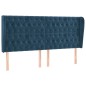 vidaXL Cabecero con orejas de terciopelo azul oscuro 183x23x118/128 cm vidaXL Cabecero con orejas de terciopelo azul oscuro 183x23x118/128 cm