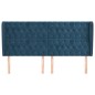 vidaXL Cabecero con orejas de terciopelo azul oscuro 183x23x118/128 cm vidaXL Cabecero con orejas de terciopelo azul oscuro 183x23x118/128 cm