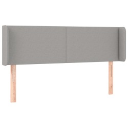 vidaXL Cabecero de tela gris claro 147x16x78/88 cm