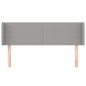 vidaXL Cabecero de tela gris claro 147x16x78/88 cm vidaXL Cabecero de tela gris claro 147x16x78/88 cm