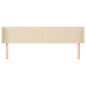 vidaXL Cabecero de tela color crema 163x16x78/88 cm vidaXL Cabecero de tela color crema 163x16x78/88 cm