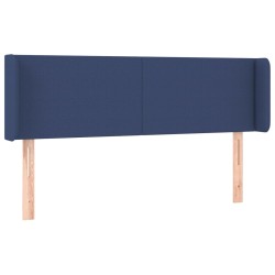 vidaXL Cabecero de tela azul 147x16x78/88 cm