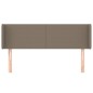 vidaXL Cabecero de tela gris taupe 147x16x78/88 cm