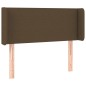 vidaXL Cabecero de tela marrón oscuro 83x16x78/88 cm vidaXL Cabecero de tela marrón oscuro 83x16x78/88 cm