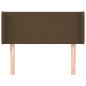 vidaXL Cabecero de tela marrón oscuro 83x16x78/88 cm vidaXL Cabecero de tela marrón oscuro 83x16x78/88 cm