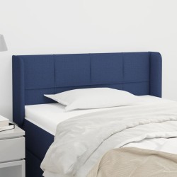 vidaXL Cabecero de tela azul 93x16x78/88 cm