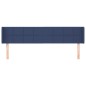 vidaXL Cabecero de tela azul 163x16x78/88 cm