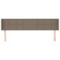 vidaXL Cabecero de tela gris taupe 203x16x78/88 cm