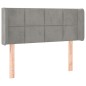 vidaXL Cabecero de terciopelo gris claro 93x16x78/88 cm vidaXL Cabecero de terciopelo gris claro 93x16x78/88 cm