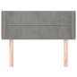 vidaXL Cabecero de terciopelo gris claro 93x16x78/88 cm vidaXL Cabecero de terciopelo gris claro 93x16x78/88 cm