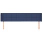 vidaXL Cabecero de tela azul 203x16x78/88 cm