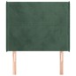 vidaXL Cabecero con orejas de terciopelo verde oscuro 83x16x118/128 cm vidaXL Cabecero con orejas de terciopelo verde oscuro 83x16x118/128 cm