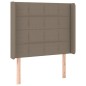 vidaXL Cabecero con orejas de tela gris taupe 83x16x118/128 cm vidaXL Cabecero con orejas de tela gris taupe 83x16x118/128 cm