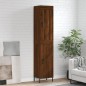 vidaXL Aparador alto madera contrachapada roble marrón 34,5x34x180 cm vidaXL Aparador alto madera contrachapada roble marrón 34,5x34x180 cm