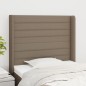 vidaXL Cabecero con orejas de tela gris taupe 93x16x118/128 cm vidaXL Cabecero con orejas de tela gris taupe 93x16x118/128 cm