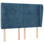 vidaXL Cabecero con orejas de terciopelo azul oscuro 147x23x118/128 cm vidaXL Cabecero con orejas de terciopelo azul oscuro 147x23x118/128 cm