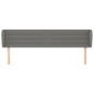 vidaXL Cabecero de tela gris oscuro 183x23x78/88 cm vidaXL Cabecero de tela gris oscuro 183x23x78/88 cm