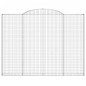 vidaXL Cestas de gaviones 2 uds forma de arco hierro 300x30x220/240 cm vidaXL Cestas de gaviones 2 uds forma de arco hierro 300x30x220/240 cm