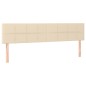 vidaXL Cabecero con LED de tela color crema 180x5x78/88 cm vidaXL Cabecero con LED de tela color crema 180x5x78/88 cm