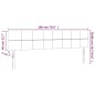 vidaXL Cabecero con LED de tela color crema 180x5x78/88 cm vidaXL Cabecero con LED de tela color crema 180x5x78/88 cm