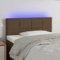 vidaXL Cabecero con LED de tela marrón oscuro 80x5x78/88 cm vidaXL Cabecero con LED de tela marrón oscuro 80x5x78/88 cm