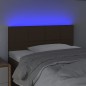 vidaXL Cabecero con LED de tela marrón oscuro 80x5x78/88 cm vidaXL Cabecero con LED de tela marrón oscuro 80x5x78/88 cm