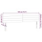 vidaXL Cabecero con LED de tela marrón oscuro 180x5x78/88 cm vidaXL Cabecero con LED de tela marrón oscuro 180x5x78/88 cm