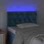 vidaXL Cabecero con LED de terciopelo azul oscuro 80x7x78/88 cm vidaXL Cabecero con LED de terciopelo azul oscuro 80x7x78/88 cm