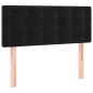 vidaXL Cabecero con LED de terciopelo negro 90x5x78/88 cm