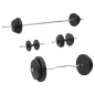 vidaXL Juego de barras y mancuernas con discos 90 kg vidaXL Juego de barras y mancuernas con discos 90 kg