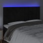 vidaXL Cabecero con luces LED terciopelo negro 180x5x118/128 cm vidaXL Cabecero con luces LED terciopelo negro 180x5x118/128 cm