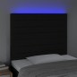 vidaXL Cabecero con luces LED tela negro 90x5x118/128 cm vidaXL Cabecero con luces LED tela negro 90x5x118/128 cm