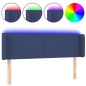 vidaXL Cabecero con LED de tela azul 147x16x78/88 cm vidaXL Cabecero con LED de tela azul 147x16x78/88 cm