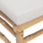 vidaXL Set de muebles de jardín 8 piezas bambú y cojines gris claro vidaXL Set de muebles de jardín 8 piezas bambú y cojines gris claro