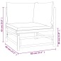 vidaXL Set de muebles de jardín 8 piezas bambú y cojines gris claro vidaXL Set de muebles de jardín 8 piezas bambú y cojines gris claro