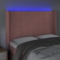 vidaXL Cabecero con LED de terciopelo rosa 147x16x118/128 cm vidaXL Cabecero con LED de terciopelo rosa 147x16x118/128 cm