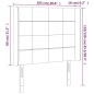 vidaXL Cabecero con LED de tela gris claro 103x16x118/128 cm vidaXL Cabecero con LED de tela gris claro 103x16x118/128 cm