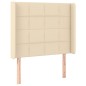 vidaXL Cabecero con LED de tela color crema 83x16x118/128 cm vidaXL Cabecero con LED de tela color crema 83x16x118/128 cm
