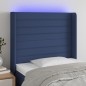 vidaXL Cabecero con LED de tela azul 93x16x118/128 cm vidaXL Cabecero con LED de tela azul 93x16x118/128 cm