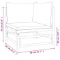 vidaXL Set de muebles de jardín 7 piezas bambú con cojines verde vidaXL Set de muebles de jardín 7 piezas bambú con cojines verde