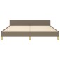 vidaXL Estructura de cama con cabecero de tela gris taupe 180x200 cm vidaXL Estructura de cama con cabecero de tela gris taupe 180x200 cm