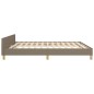 vidaXL Estructura de cama con cabecero de tela gris taupe 180x200 cm vidaXL Estructura de cama con cabecero de tela gris taupe 180x200 cm