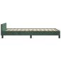 vidaXL Estructura cama con cabecero terciopelo verde oscuro 90x190 cm vidaXL Estructura cama con cabecero terciopelo verde oscuro 90x190 cm