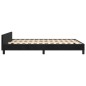 vidaXL Estructura de cama con cabecero de terciopelo negro 140x200 cm vidaXL Estructura de cama con cabecero de terciopelo negro 140x200 cm