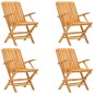 vidaXL Sillas de jardín plegables 4 uds madera maciza teca 61x67x90 cm vidaXL Sillas de jardín plegables 4 uds madera maciza teca 61x67x90 cm