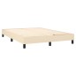 vidaXL Cama box spring con colchón tela color crema 140x190 cm vidaXL Cama box spring con colchón tela color crema 140x190 cm