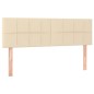 vidaXL Cama box spring con colchón tela color crema 140x190 cm vidaXL Cama box spring con colchón tela color crema 140x190 cm